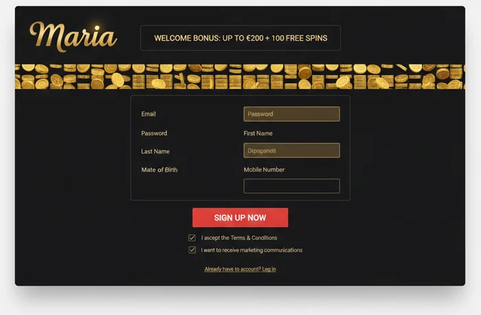 Maria Casino Signup